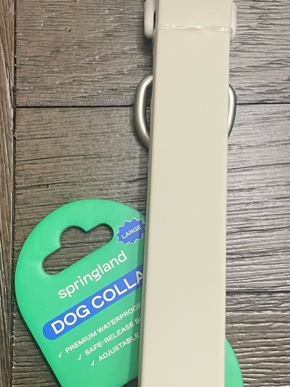 Springland Oat Waterproof Dog Collar - Large